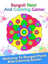 Rangoli Paint And Coloring Games截图1