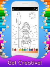 Coloring Moana for Kids截图2