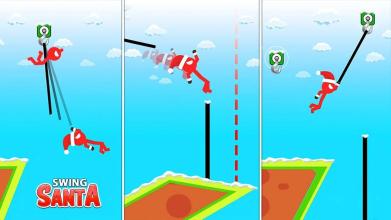 Santa Swing : Stickman Rope Hook Hero截图2