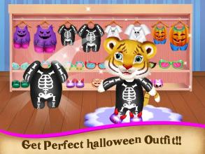 Baby Tiger Halloween Shopping - Supermarket Game截图2