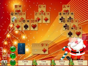 Xmas TriPeaks Solitaire截图2