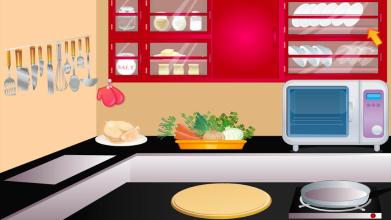 games girl cooking chicken截图2