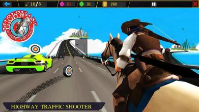 Highway Archer Run- Street Horse running games截图1