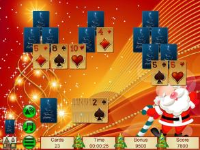 Xmas TriPeaks Solitaire截图4