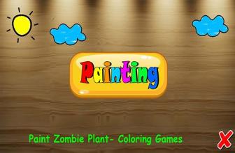 Paint Zombie Plant - Coloring Games截图2