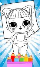 Surprise Doll Coloring Game截图1