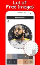 Basketball Players Color By Number - Pixel Art截图2