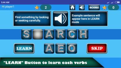 Kids Spelling Game - Learn and Play Verbs 2截图1