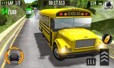 Bus Racing 3D - School Bus Driving Simulator 2019截图2