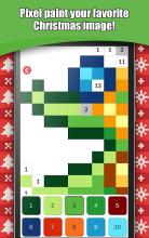 Christmas Color by Number – Merry Xmas Pixel Art截图3