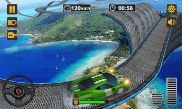 Extreme Car Stunt Driving - Impossible Track 3D截图2