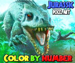 Dinosaur Color by Number: Jurassic Pixel Art截图1