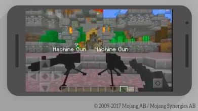 MCPE Gun Mod - Machine Gun Turret截图2