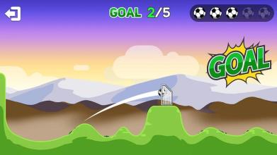 Kick Ball Goal-Fling Soccer截图1