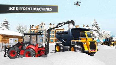 Snow Rescue Excavator - Survival Mission截图1