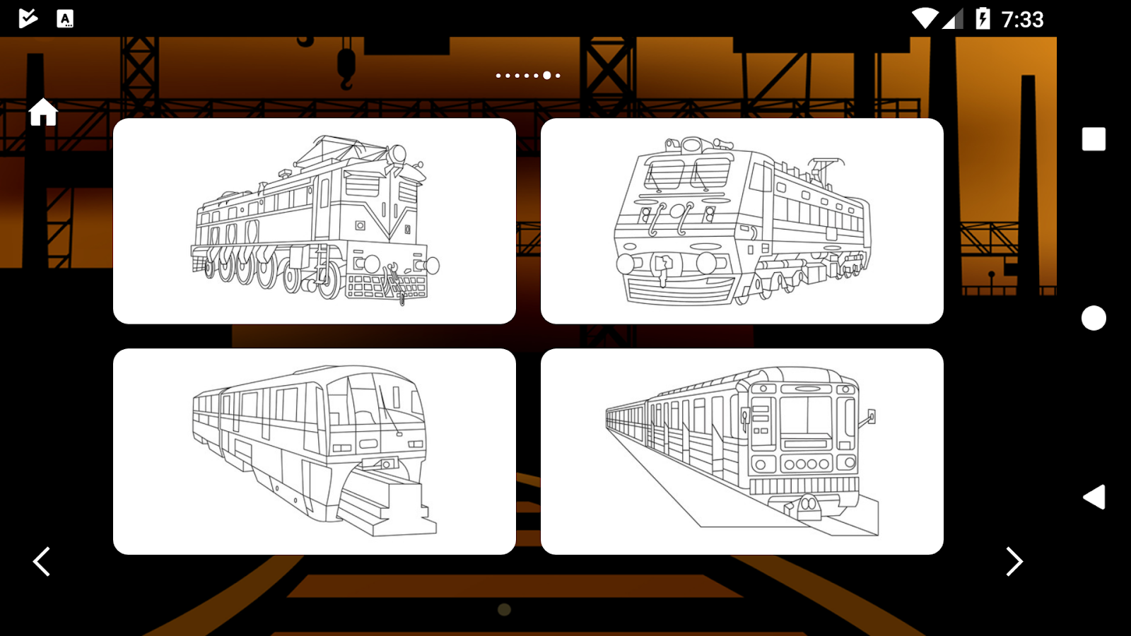 Trains Game Coloring Book截图3