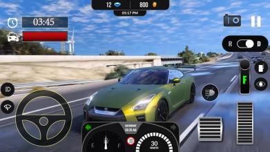 Car Traffic Nissan GT-R R35 Racer Simulator截图2