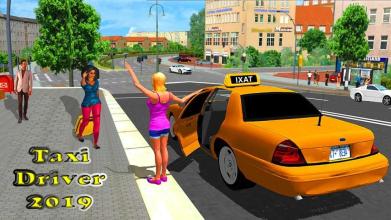 New York City Taxi Driver: Taxi Games 2019截图1