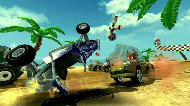 League Cartoon Splashy Lightning Car Race截图1