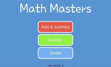 Math Masters - Math game for people of all ages截图2