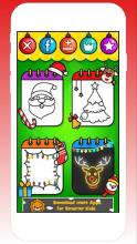 Santa Coloring Christmas Book Games - for kids截图2