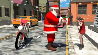 Crazy Santa Christmas: Winter Moto Gift Delivery截图1