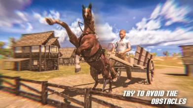 Village Horse Cart Carriage Transport Simulator 3d截图2