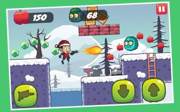 Mr Santa Bean Mr Christmas Games: Bean in the snow截图1