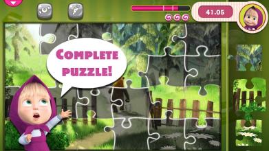 Masha and The Bear Puzzle Game截图1