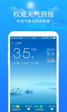 實況天氣預(yù)報截圖