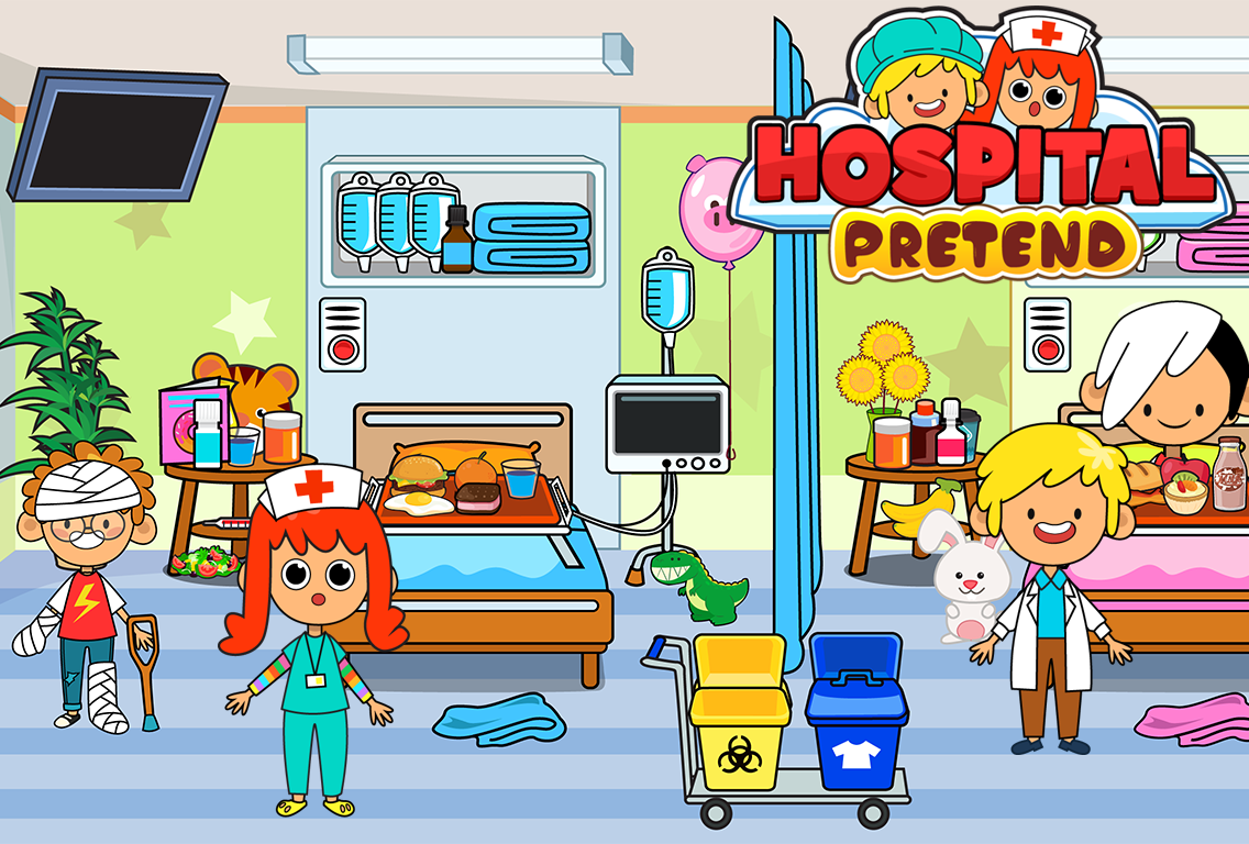 My Pretend Hospital - Kids Hospital Town Life FREE截图2