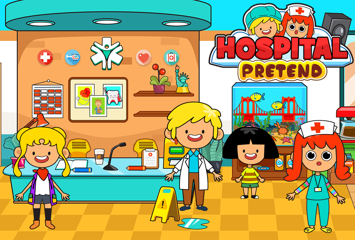 My Pretend Hospital - Kids Hospital Town Life FREE截图1