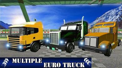 Snow Euro Truck Drift Racing截图1