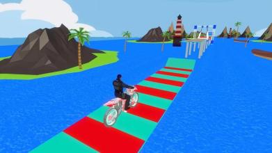 Waterpark Bike Stunt : Impossible Water Track截图1