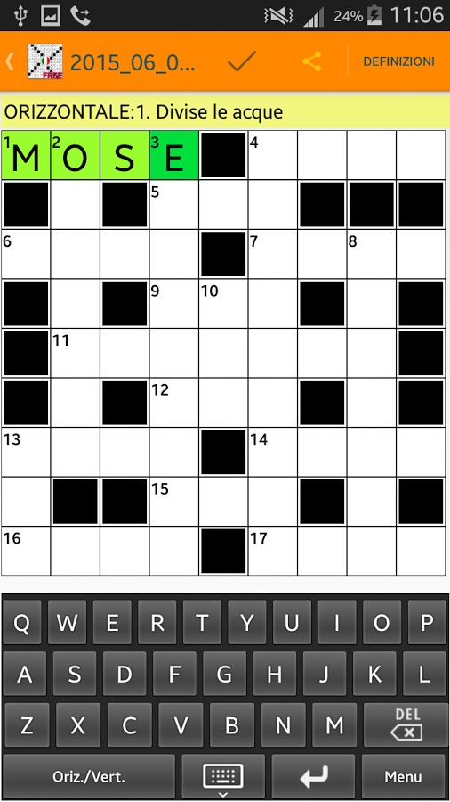 Cruciverba Italiani App FREE截图2