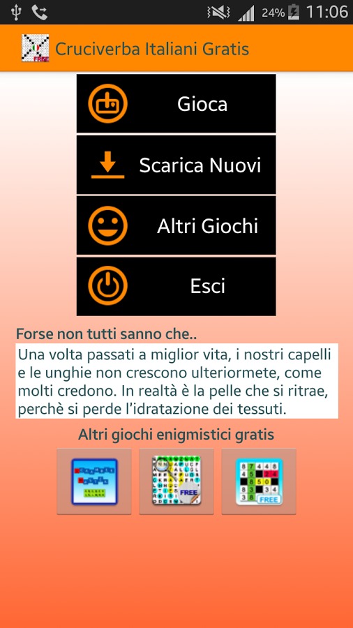 Cruciverba Italiani App FREE截图1