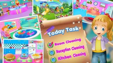 My pretend hotel room cleanup – room cleaning game截图5