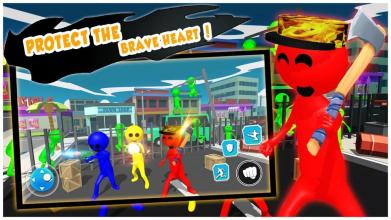 Anger Of Stickman : Zombie Shooting Game截图2