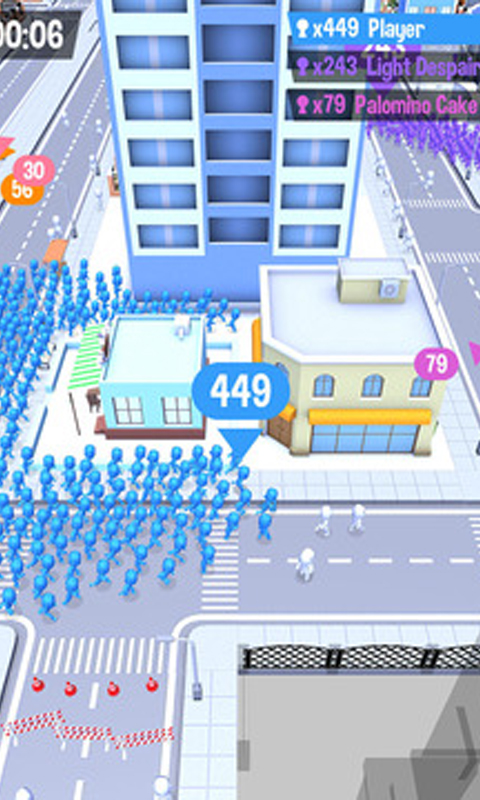 Stickman Crowd in City截图1