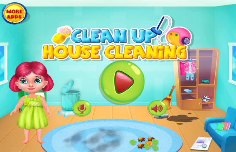 房子打扫 收拾房子 游戏为孩子们截图1