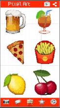 Food Color by Number: Burger Pixel Art截图1