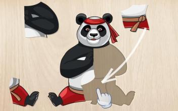 Kids puzzle for preschool education - Panda *截图2