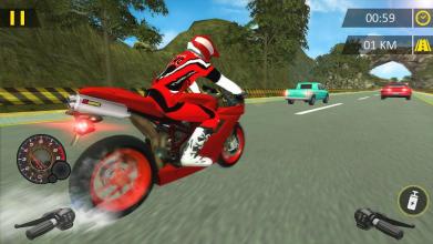 Highway Moto Bike Racing: Endless Traffic Racer截图1