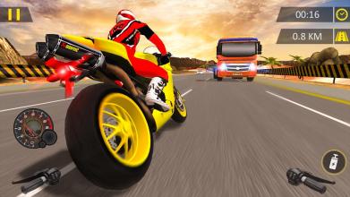 Highway Moto Bike Racing: Endless Traffic Racer截图2