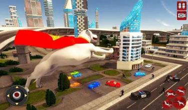 Flying Superhero Dog Hero City Rescue: Dog Games截图1