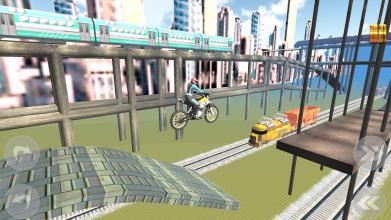 Subway Moto Rider - Train Rush截图2