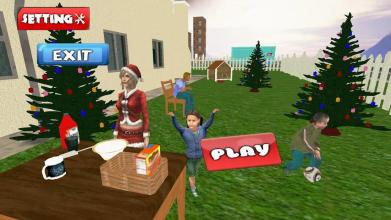 Christmas Santa Virtual Mom: Happy Family Life 3D截图2