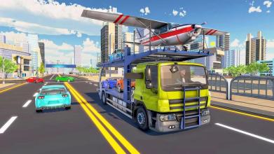 Car Transporter Truck Driver:Cargo Plane Simulator截图1