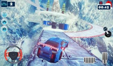 Chrismas Mountain Sports Car Stunt截图2