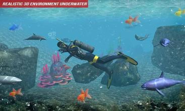 Scuba Diving Simulator: Underwater Shark Hunting截图2